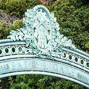 top of sather gate arch